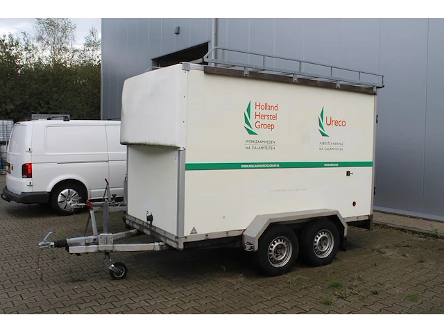 Gesloten aanhanger peters bpsh2000 met kenteken wr-54-bg voorzien van imperial en ladder. bakafmeting 310 x... - afbeelding 2 van  7