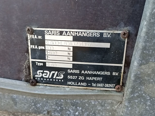 Gesloten aanhanger saris, kl60 - afbeelding 2 van  18