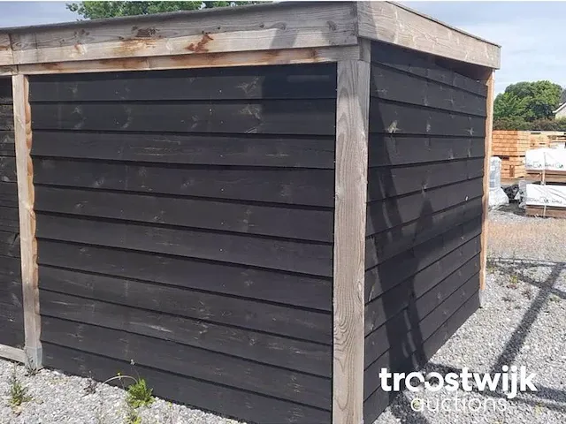 Gesloten zijwand voor overkapping 400 cm - afbeelding 3 van  4