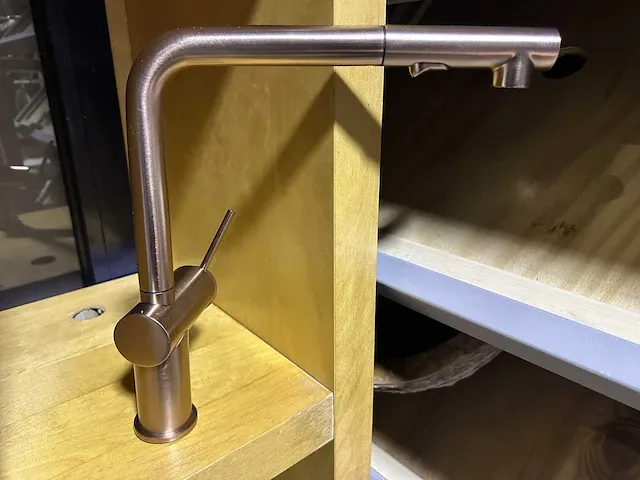 Gessi inedito keukenmengkraan 1-gats met draaibare en uittrekbare uitloop - afbeelding 2 van  6