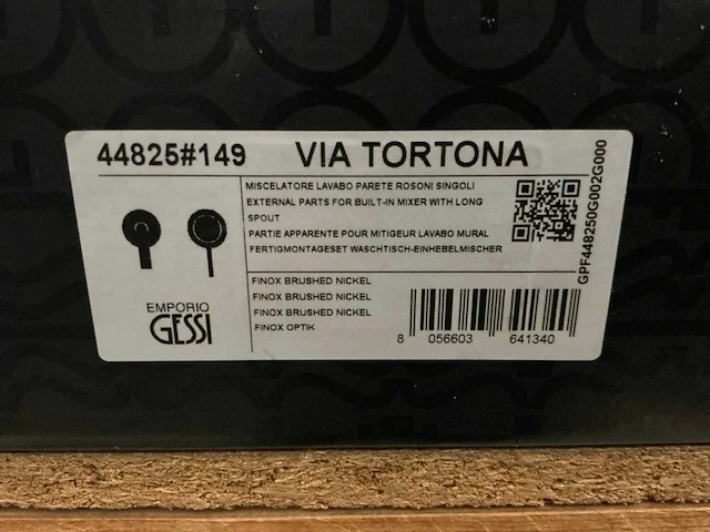 Gessi via tortona afbouwdeel kraan (2x) - afbeelding 2 van  2