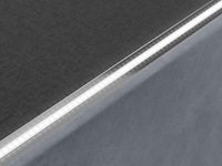 Gestoffeerd bed nizza - 120 x 200 cm - grijs - led verlichting & bedlade - afbeelding 6 van  8