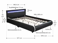 Gestoffeerd bed sevillia - afbeelding 7 van  12