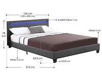 Gestoffeerd bed verona 120x200cm - afbeelding 8 van  8