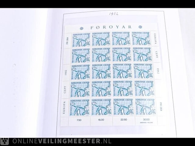 Getax. postfrisse postzegelcollectie , faeröer eilanden - afbeelding 11 van  78