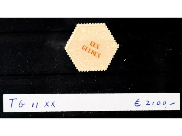 Getax zegel cat. w. € 2.100,00 - afbeelding 2 van  3