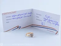 Getaxeerde gouden ring - afbeelding 7 van  11