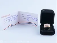 Getaxeerde gouden ring - afbeelding 3 van  11