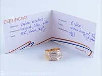 Getaxeerde gouden ring - afbeelding 7 van  11