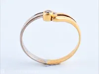 Getaxeerde gouden ring - afbeelding 1 van  10