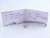 Getaxeerde gouden ring - afbeelding 9 van  10