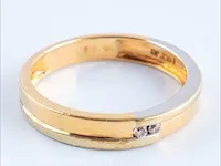 Getaxeerde gouden ring - afbeelding 7 van  9
