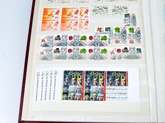 Getaxeerde postfrisse postzegelcollectie , nederland - afbeelding 13 van  60