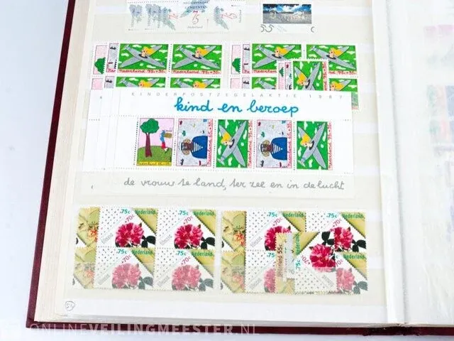 Getaxeerde postfrisse postzegelcollectie , nederland - afbeelding 43 van  60
