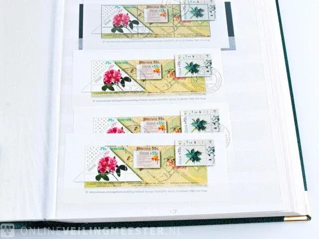 Getaxeerde postzegelblokkencollectie , nederland - afbeelding 31 van  76