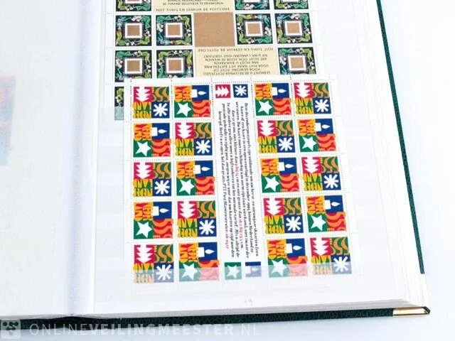 Getaxeerde postzegelblokkencollectie , nederland - afbeelding 50 van  76