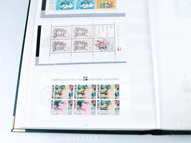 Getaxeerde postzegelblokkencollectie , nederland - afbeelding 66 van  76