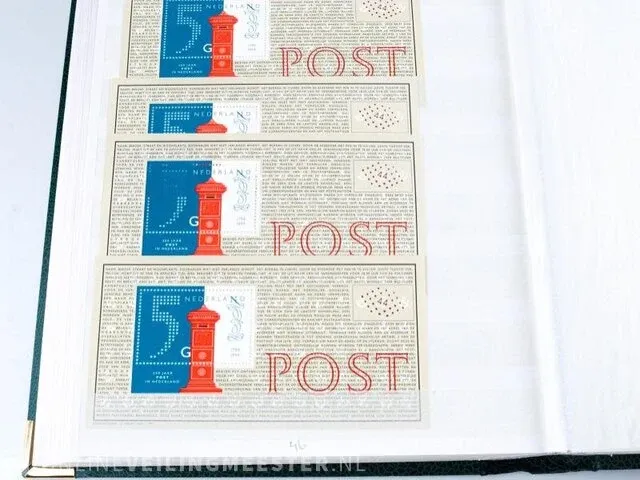 Getaxeerde postzegelblokkencollectie , nederland - afbeelding 72 van  76