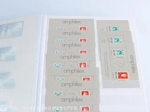 Getaxeerde postzegelblokkencollectie , nederland - afbeelding 75 van  76