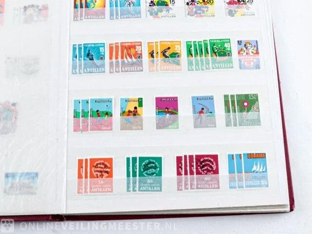Getaxeerde postzegelcoll. , nederlandse antillen - afbeelding 7 van  66