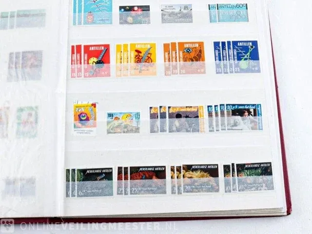 Getaxeerde postzegelcoll. , nederlandse antillen - afbeelding 11 van  66