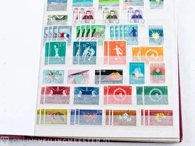 Getaxeerde postzegelcoll. , nederlandse antillen - afbeelding 23 van  66