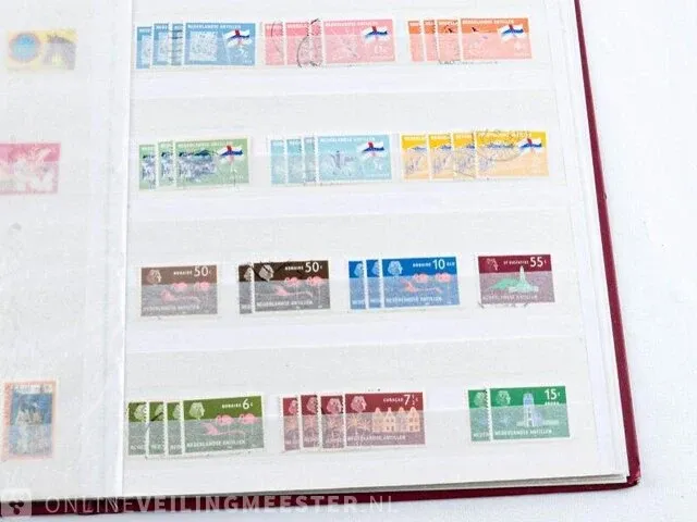 Getaxeerde postzegelcoll. , nederlandse antillen - afbeelding 37 van  66