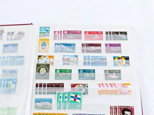 Getaxeerde postzegelcoll. , nederlandse antillen - afbeelding 56 van  66