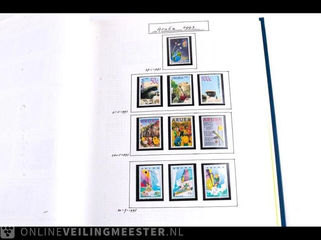 Getaxeerde postzegelcollectie , aruba - afbeelding 4 van  58