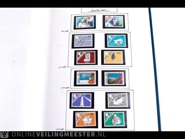Getaxeerde postzegelcollectie , aruba - afbeelding 34 van  58