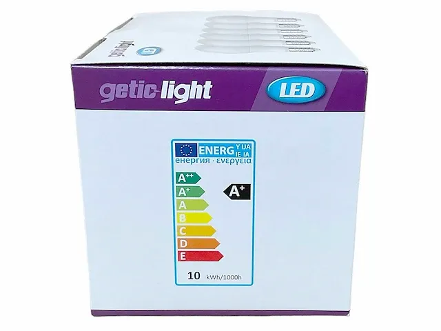 Getic-light - a60 frost 9,4w 2700k e27 6-pack (28x) - afbeelding 3 van  3