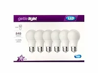 Getic-light - a60 frost led-lamp e27 6-pack (94x) - afbeelding 1 van  4