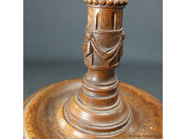 Getordeerd houten lampvoet - afbeelding 4 van  5
