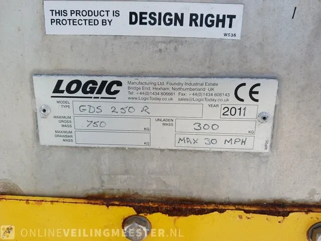 Getrokken zoutstrooier logic, gds250r, bouwjaar 2011 - afbeelding 22 van  22