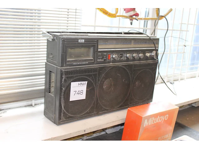 Gettoblaster/stereo radiocassetterecorder philips powerplayer. - afbeelding 2 van  3
