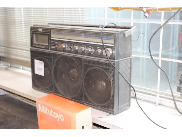 Gettoblaster/stereo radiocassetterecorder philips powerplayer. - afbeelding 3 van  3