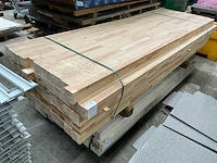 Gevingerlaste houten balk 8x8x290 (55x) - afbeelding 1 van  5