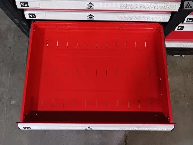 Gevulde gereedschap wagen airpress, rood - afbeelding 7 van  25