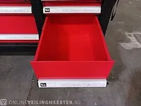 Gevulde gereedschap wagen airpress, rood - afbeelding 9 van  25