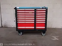 Gevulde gereedschap wagen airpress, rood - afbeelding 1 van  25