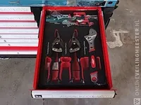 Gevulde gereedschap wagen airpress, rood - afbeelding 17 van  25