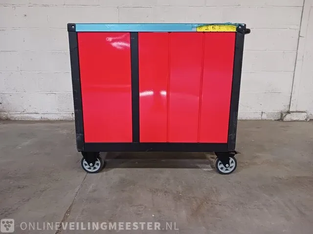 Gevulde gereedschap wagen airpress, rood - afbeelding 19 van  25