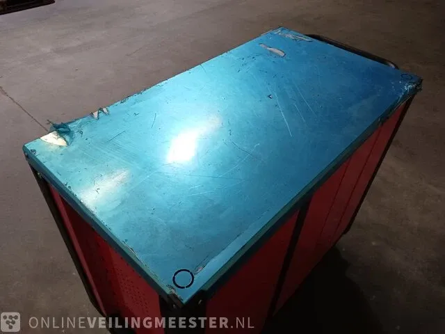 Gevulde gereedschap wagen airpress, rood - afbeelding 22 van  25