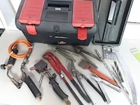 Gevulde gereedschapskoffer met gas/soldeer gereedschap - afbeelding 3 van  3