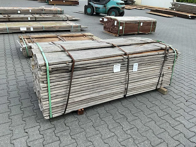 Gezaagd cupiuba hardhout vlonderplank (2000x150x20mm) (120x) - afbeelding 2 van  3