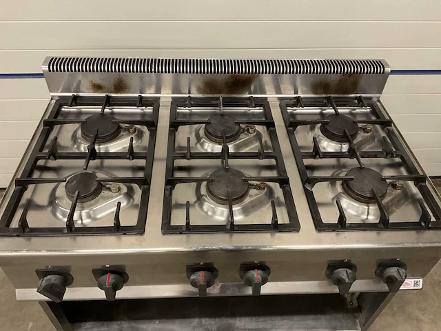 Ggm gastro 6 pits gasfornuis - afbeelding 2 van  3