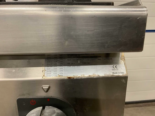 Ggm gastro 6 pits gasfornuis - afbeelding 3 van  3