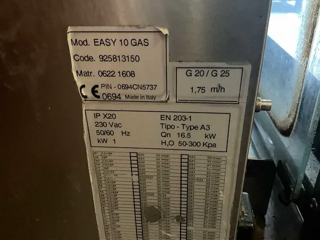 Ggm gastro easy 10 gas combisteamer - afbeelding 5 van  6