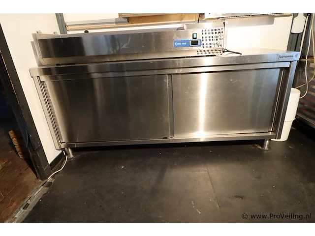Ggm gastro horeca-kast - 200x60x87cm - afbeelding 1 van  4