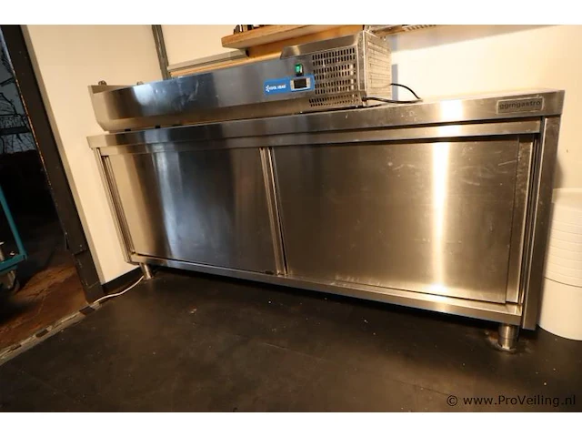 Ggm gastro horeca-kast - 200x60x87cm - afbeelding 2 van  4